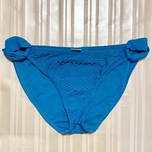 Cutout Textured Bikini Bottoms